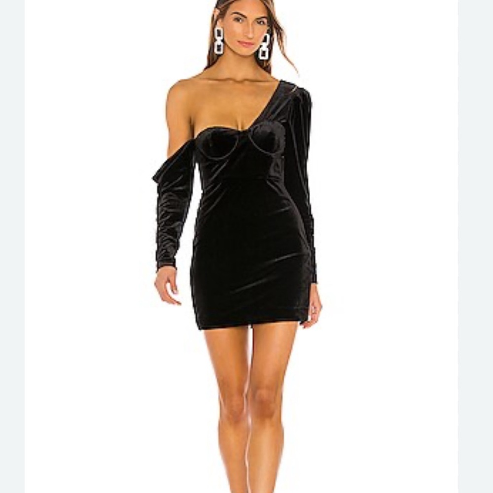 NBD Black velvet dress!